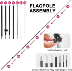 Frozen Yogurt Sign - FSFLAG 8Ft Frozen Yogurt Feather Flag Set for Frozen Yogurt Business - FSFlag