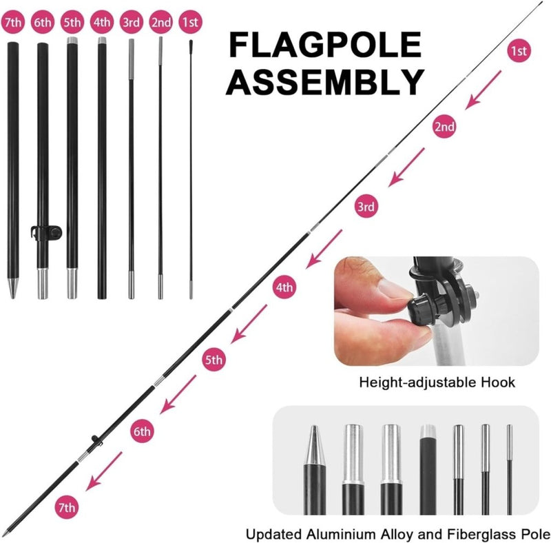 Frozen Yogurt Sign - FSFLAG 8Ft Frozen Yogurt Feather Flag Set for Frozen Yogurt Business - FSFlag