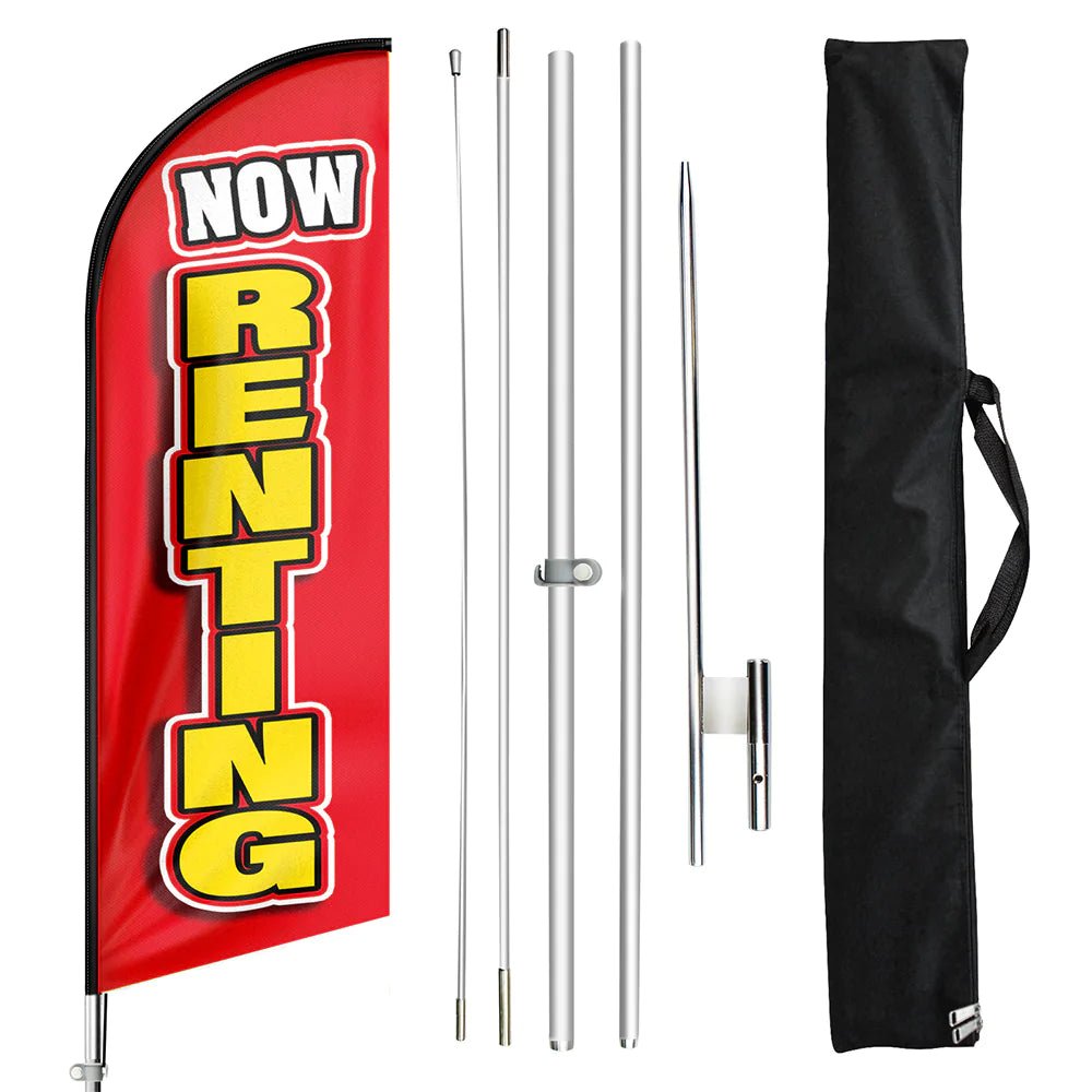 FSFLAG Swooper Flag Feather Flag Pole Kit For Rent Sign - FSFlag