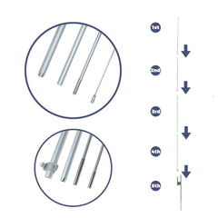 FSFLAG 11Ft Feather Flag Poles Kit - feather flag replacement pole（3.4m） - FSFlag