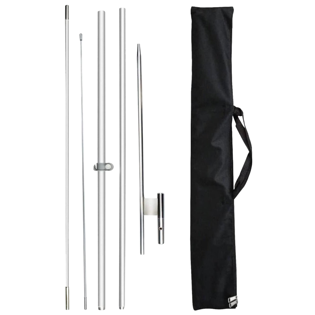 FSFLAG 11Ft Feather Flag Poles Kit-feather flag replacement pole（3.4m）