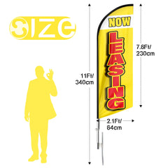 FSFLAG Now leasing signs Swooper Feather Flag Pole Kit for lease sign - FSFlag