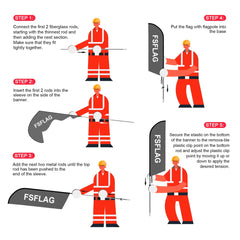 Vape Shop Signs - 11ft Vape Shop Swooper Flag Feather Flag Pole Kit - FSFlag