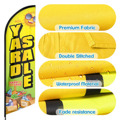 Yard Sale Signs - 11ft Yard Sale Swooper Flag Feather Flag Pole Kit - FSFlag