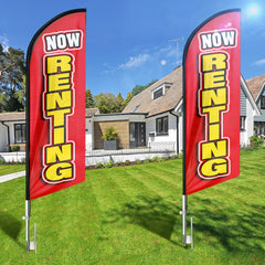 FSFLAG Swooper Flag Feather Flag Pole Kit For Rent Sign - FSFlag