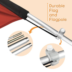 FSFLAG Curbside Service Swooper Flag Feather Flag Pole Kit - FSFlag