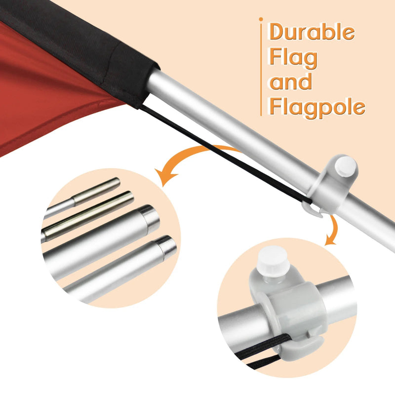 FSFLAG Curbside Service Swooper Flag Feather Flag Pole Kit - FSFlag