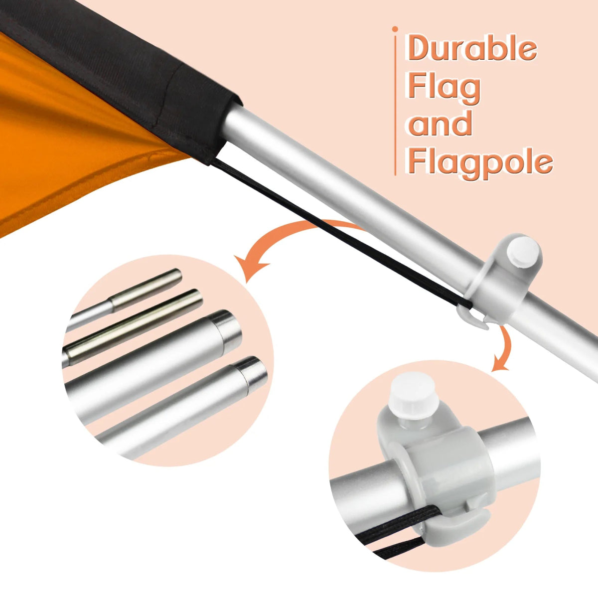 FSFLAG Cabrito Swooper Flag Feather Flag Pole Kit - FSFlag