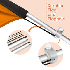 FSFLAG Cabrito Swooper Flag Feather Flag Pole Kit - FSFlag