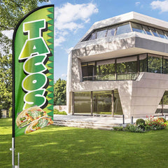 11ft Tacos Swooper Flag Feather Flag Pole Kit - FSFlag