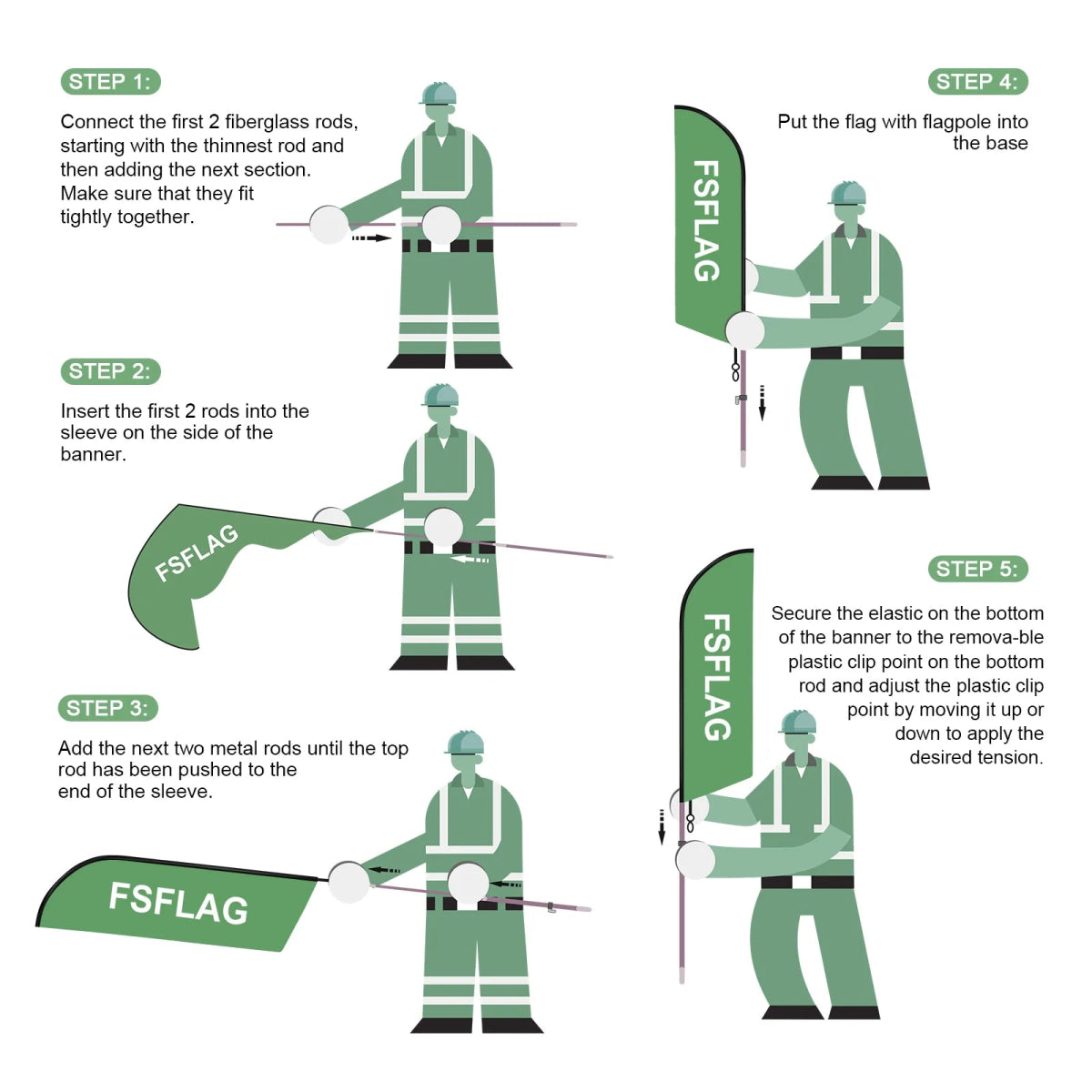 Antique Store Signs - 11ft Antiques Swooper Flag Feather Flag Pole Kit - FSFlag