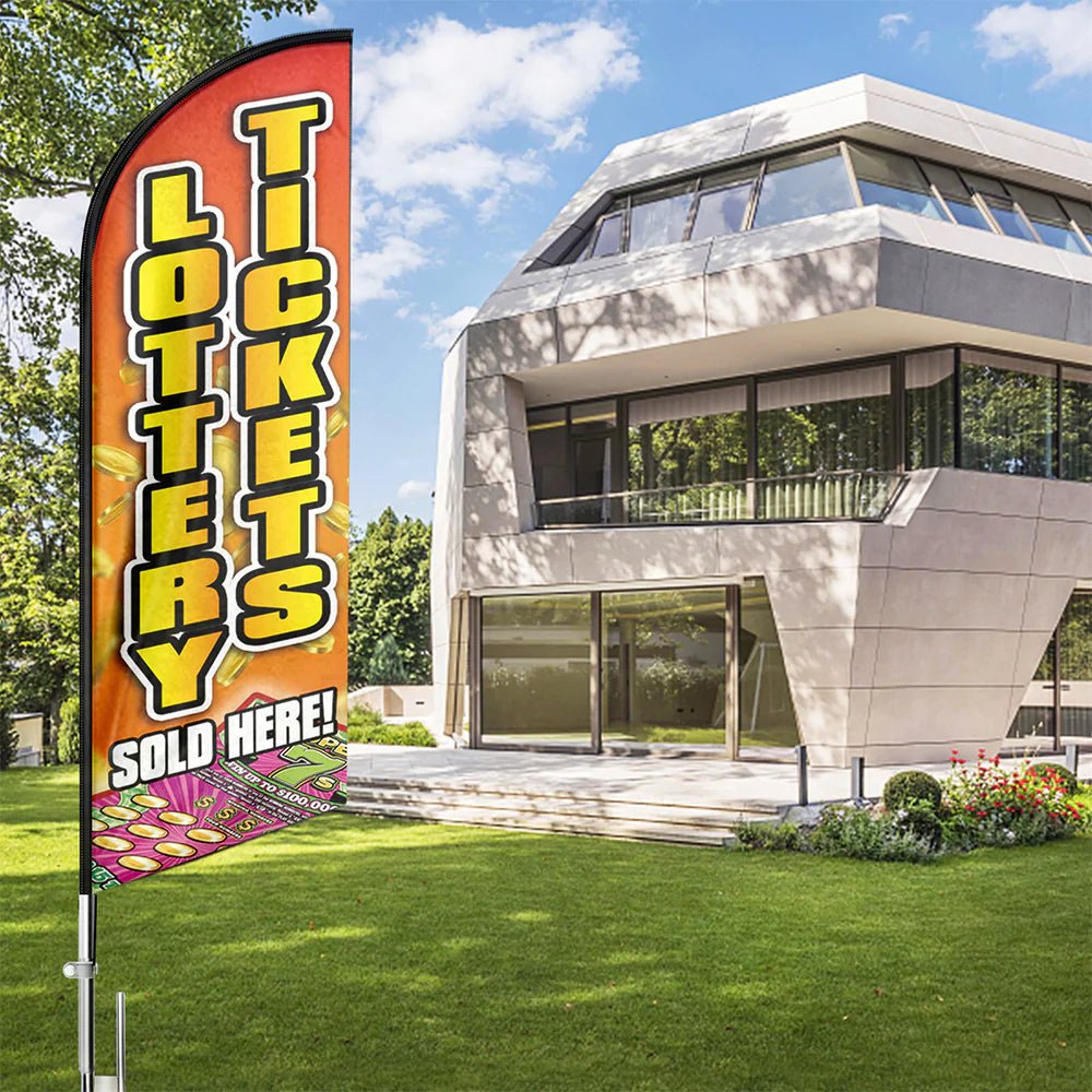 FSFLAG Lottery Tickets Swooper Flag Feather Flag Pole Kit - FSFlag