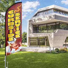 FSFLAG Curbside Service Swooper Flag Feather Flag Pole Kit - FSFlag