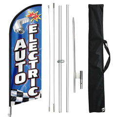 FSFLAG Auto Electric Swooper Flag Feather Flag Pole Kit - FSFlag