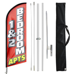 FSFLAG Swooper Flag Feather Flag Pole Kit For Bedroom Apartment For Rent Sign - FSFlag