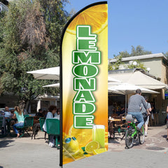 Lemonade Sign - 11ft Lemonade Swooper Flag Feather Flag Pole Kit - FSFlag
