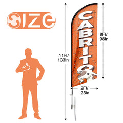 FSFLAG Cabrito Swooper Flag Feather Flag Pole Kit - FSFlag