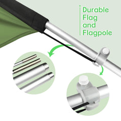 Antique Store Signs - 11ft Antiques Swooper Flag Feather Flag Pole Kit - FSFlag