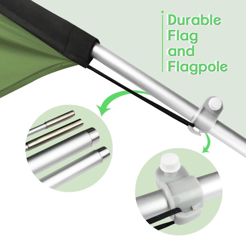 Antique Store Signs - 11ft Antiques Swooper Flag Feather Flag Pole Kit - FSFlag