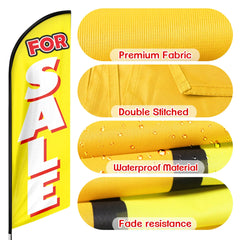 For Sale Sign - 11ft For Sale Swooper Flag Feather Flag Pole Kit - FSFlag
