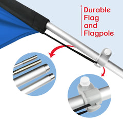 FSFLAG Auto Electric Swooper Flag Feather Flag Pole Kit - FSFlag