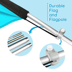 Day Care Sign - 11ft Day Care Swooper Flag Feather Flag Pole Kit - FSFlag