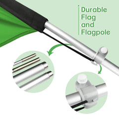 FSFLAG Hardware Swooper Flag Feather Flag Pole Kit - FSFlag