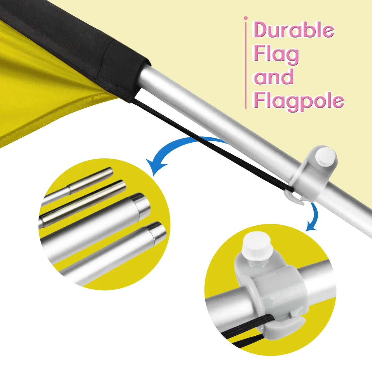 Lemonade Sign - 11ft Lemonade Swooper Flag Feather Flag Pole Kit - FSFlag
