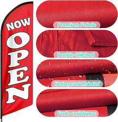 FSFLAG 11ft Open Flag with Pole - now open feather flags - FSFlag