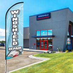 FSFLAG Windeshield Repair Swooper Flag Feather Flag Pole Kit - FSFlag