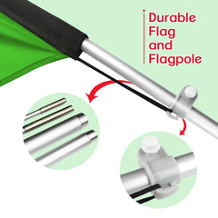 Agriculture Flags - FSFLAG Fresh Produce Swooper Flag Feather Flag Pole Kit - FSFlag