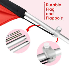 Open House Signs - 11 FT Feather Flag with Flag Pole Kit and Ground Stake - FSFlag