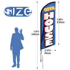 Open House Signs - FSFLAG Swooper Flag Feather Flag Pole Kit - FSFlag