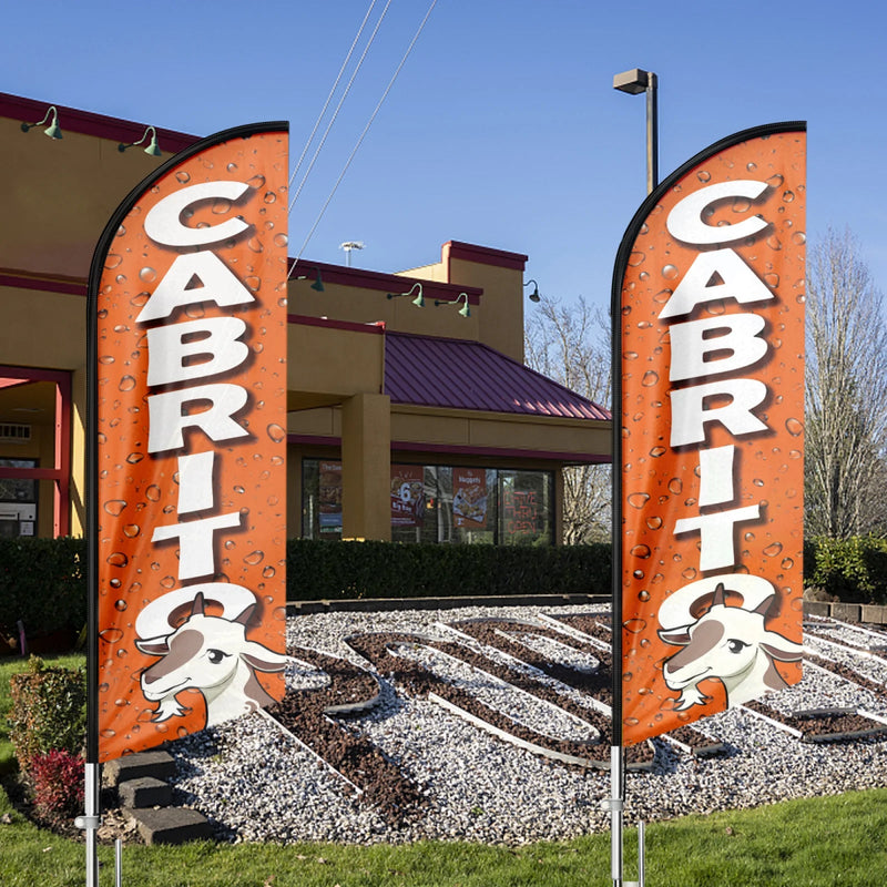 FSFLAG Cabrito Swooper Flag Feather Flag Pole Kit - FSFlag