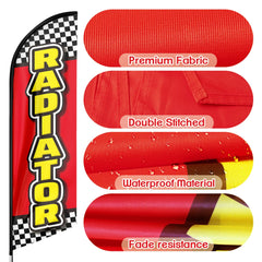 FSFLAG Radiator Swooper Flag Feather Flag Pole Kit - FSFlag