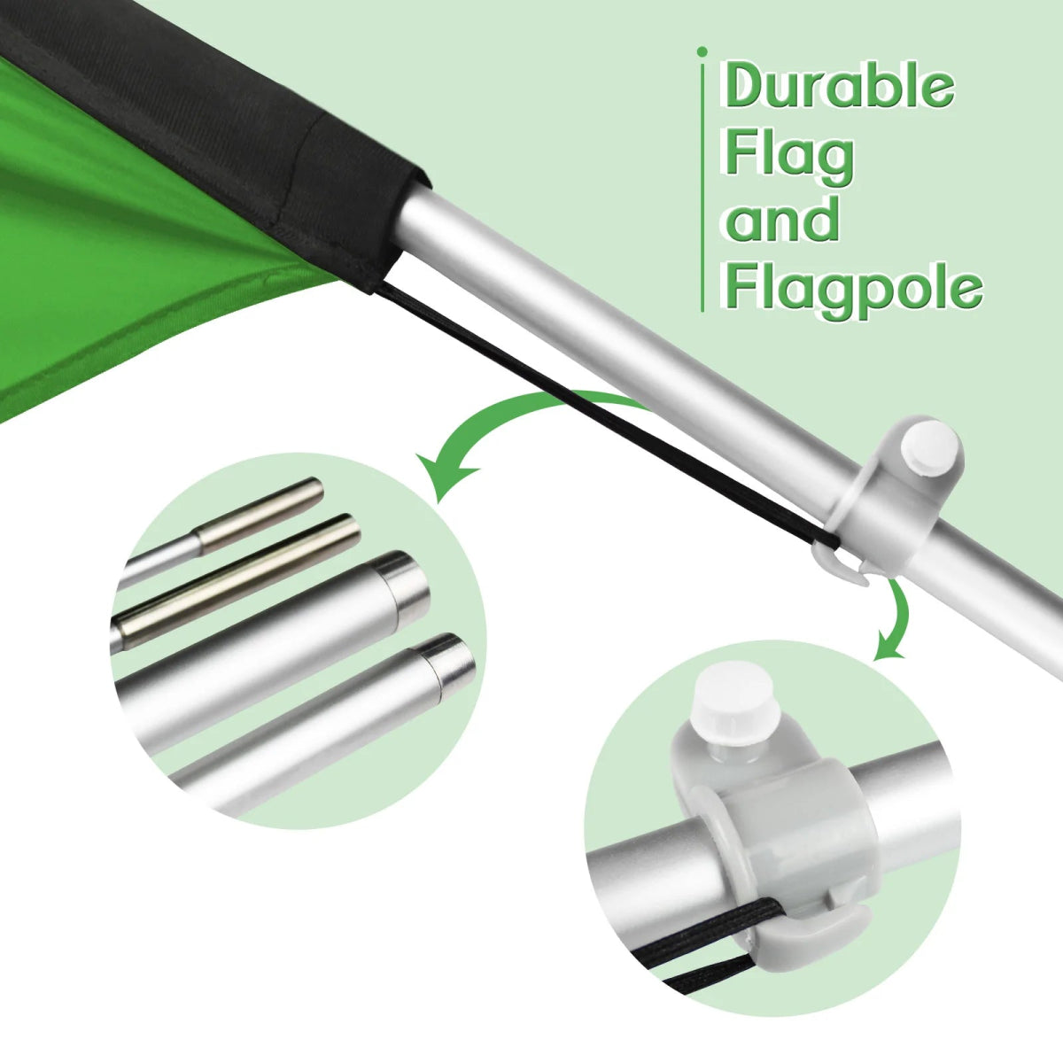 11ft Tacos Swooper Flag Feather Flag Pole Kit - FSFlag