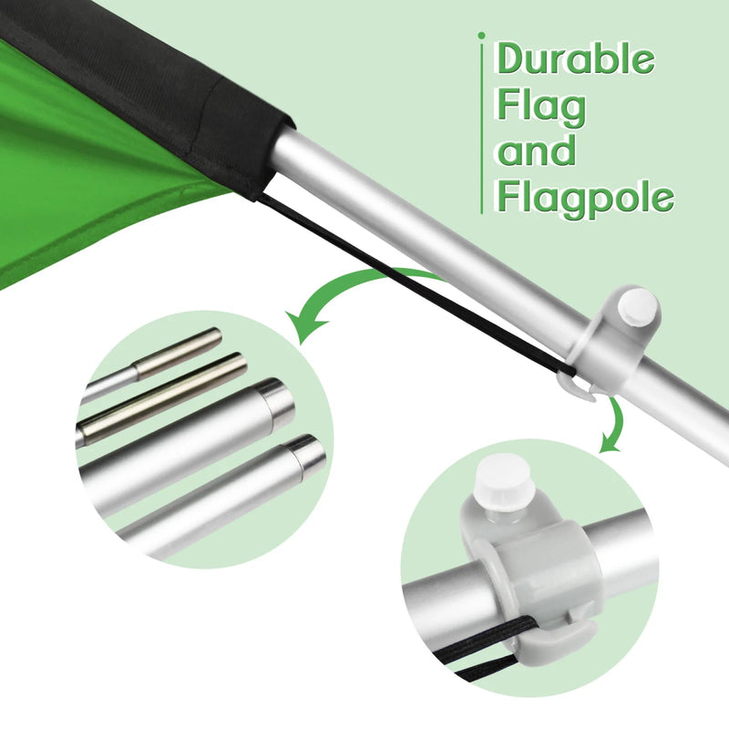 11ft Tacos Swooper Flag Feather Flag Pole Kit - FSFlag