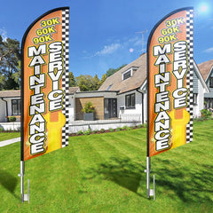 FSFLAG Maintenance Service Swooper Flag Feather Flag Pole Kit - FSFlag