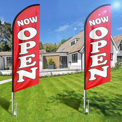 FSFLAG 11ft Open Flag with Pole - now open feather flags - FSFlag