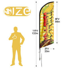 FSFLAG Gorditas Swooper Flag Feather Flag Pole Kit - FSFlag