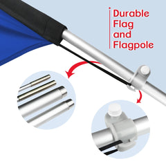 Signs For Hair Salons - FSFLAG Hair Salon Swooper Flag Feather Flag Pole Kit - FSFlag