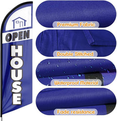 Open House Signs - 11 FT Advertisement Feather Flag pole kit - FSFlag