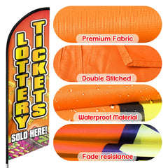 FSFLAG Lottery Tickets Swooper Flag Feather Flag Pole Kit - FSFlag
