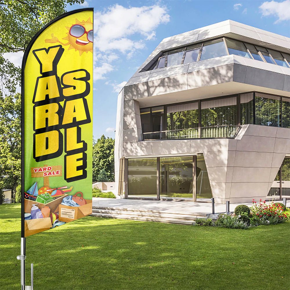 Yard Sale Signs - 11ft Yard Sale Swooper Flag Feather Flag Pole Kit - FSFlag