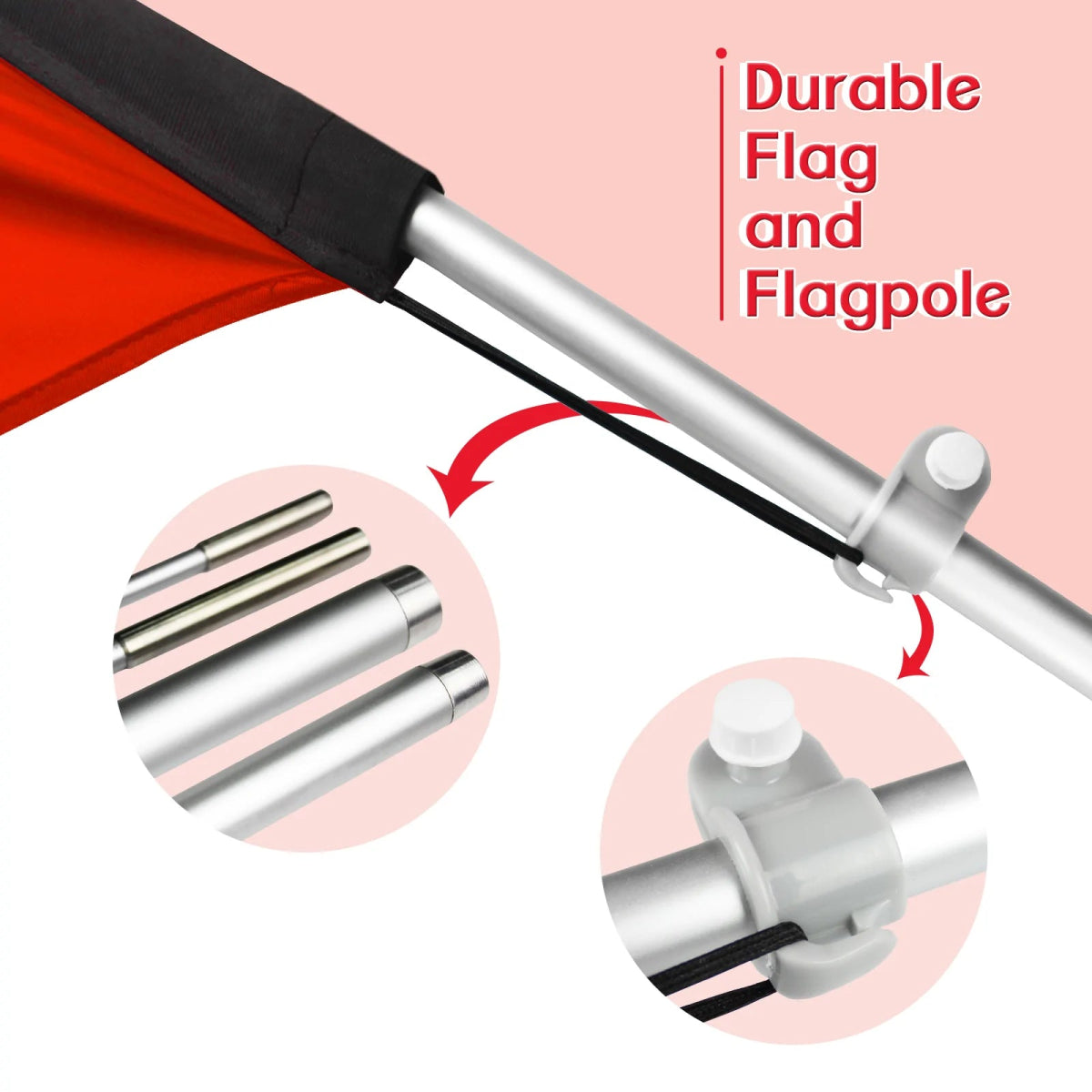FSFLAG E - CIG Vapor Swooper Flag Feather Flag Pole Kit - FSFlag