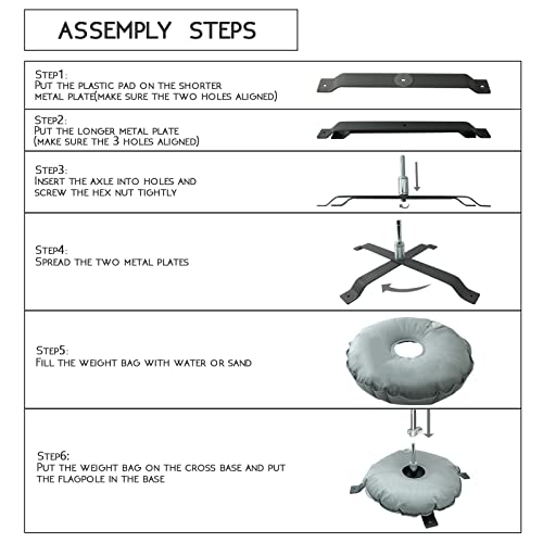 Feather Flag Base - FSFLAG Cross Base Stand for Feather Flag - FSFlag
