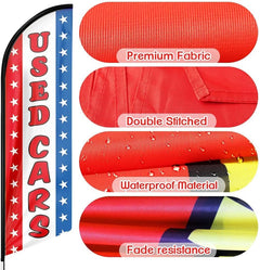 Used Car Signs - 11ft Used Cars Sale Feather Flags for Second - hand Car Auto Dealer Business - FSFlag