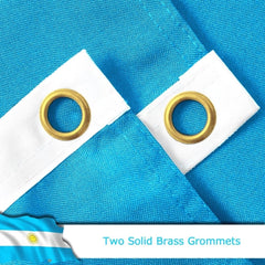 FSFLAG Argentina Flag 3 X 5 Ft 400D With Polyester and Two Brass Grommets - FSFlag
