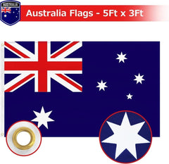 FSFLAG Australia Flag 3 X 5 Ft 400D Polyester and Two Brass Grommets - FSFlag