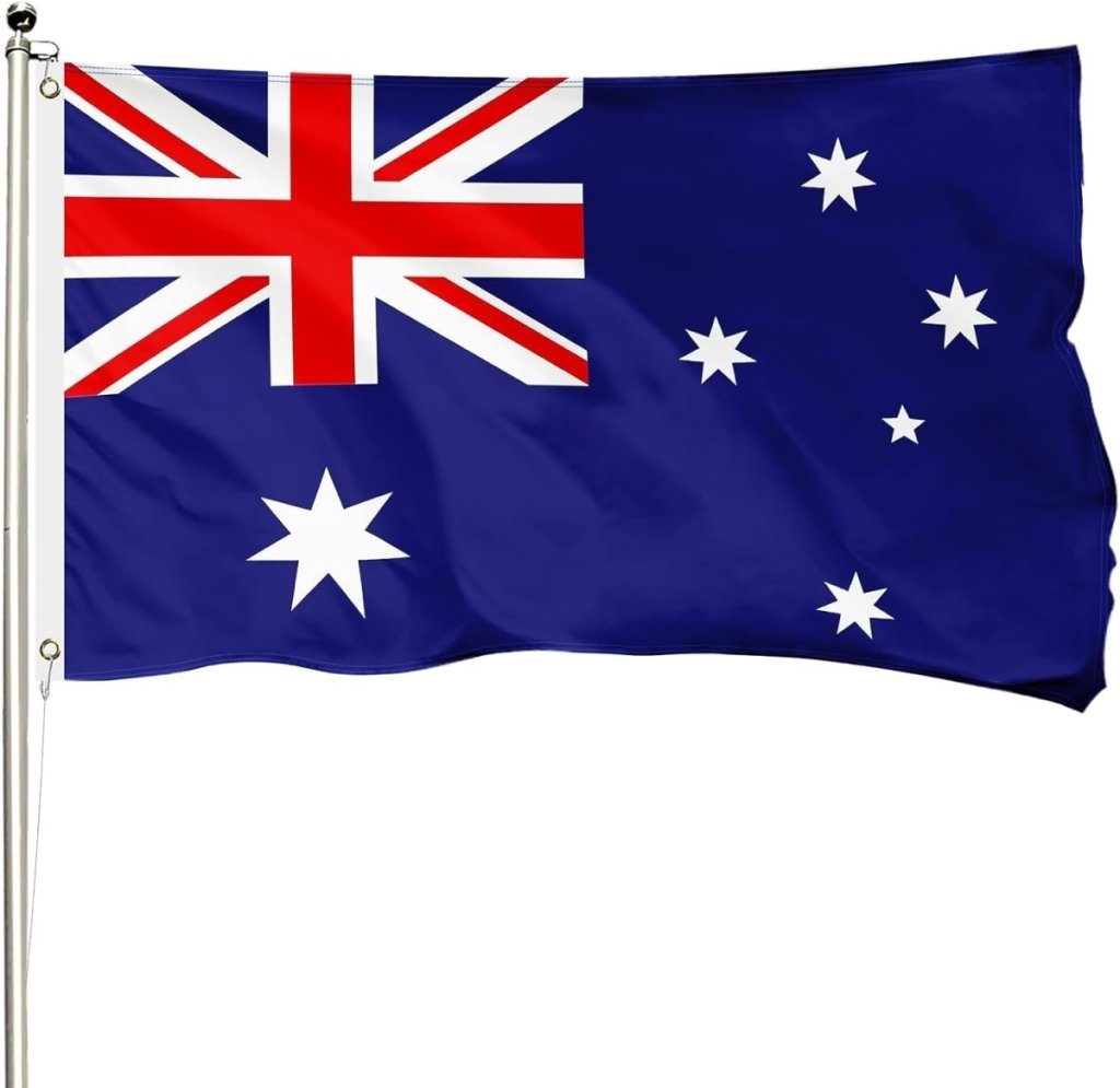FSFLAG Australia Flag 3 X 5 Ft 400D Polyester and Two Brass Grommets - FSFlag
